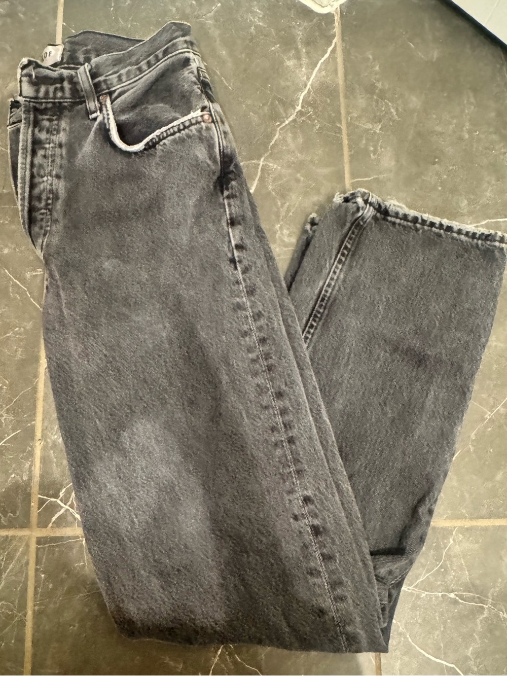AGOLDE 90s pinch waist jeans in black tea